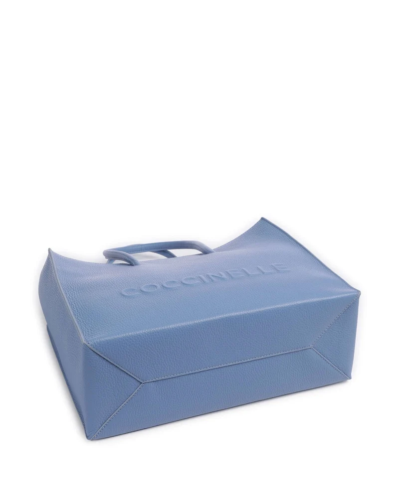 Coccinelle Myrtha Maxi Logo Shopper azul