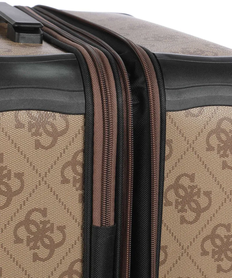 Guess Berta Maxi 4G 4-Rollen Trolley latte logo/brown