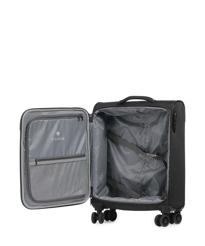 Travelite Umbria 4-Rollen Trolley black