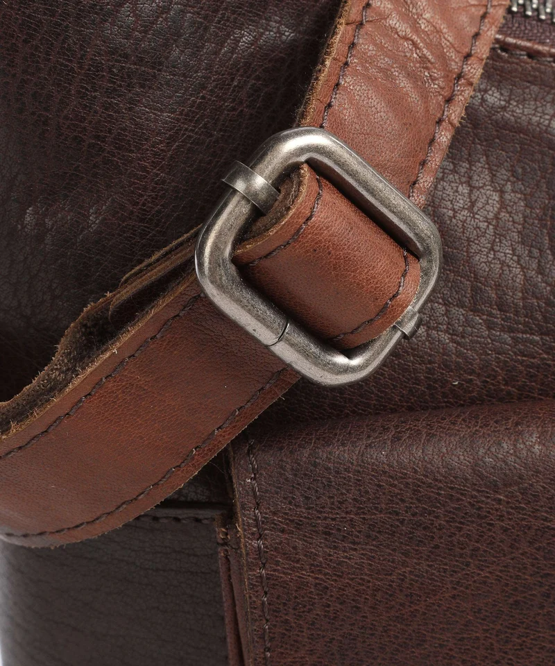 Spikes & Sparrow Bronco Beuteltasche dark brown
