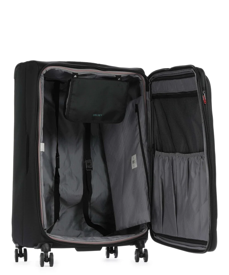 Delsey Paris Helium Dlx 4-Rollen Trolley schwarz
