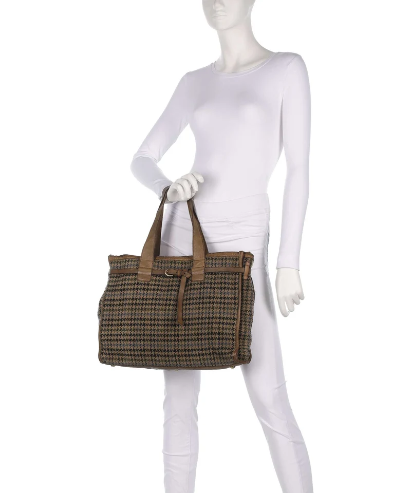 Campomaggi Handtasche beige/nero