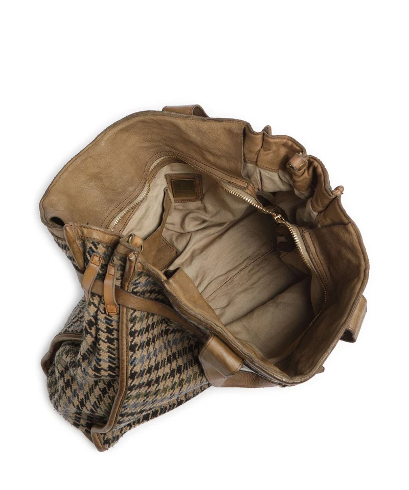 Campomaggi Handtasche beige/nero