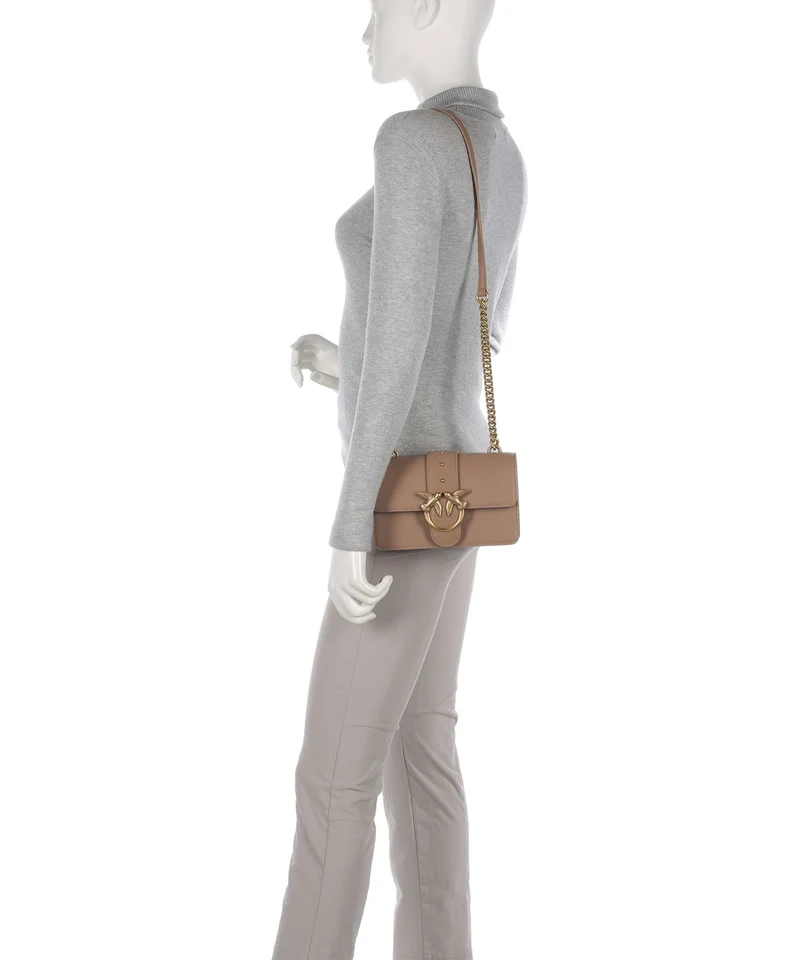 Pinko Love One Mini Umhängetasche biscotto zenzero