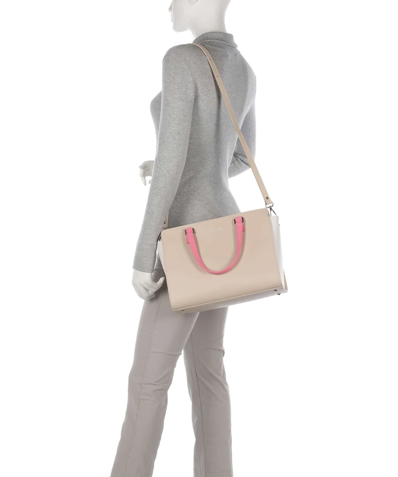 Lancaster Smooth Handtasche beige
