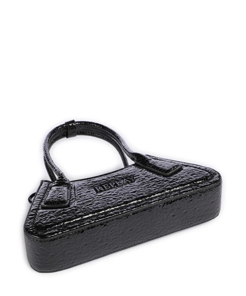 Replay Schultertasche shiny black