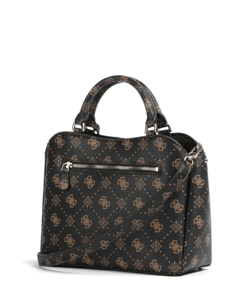Guess Silia Handtasche espresso logo