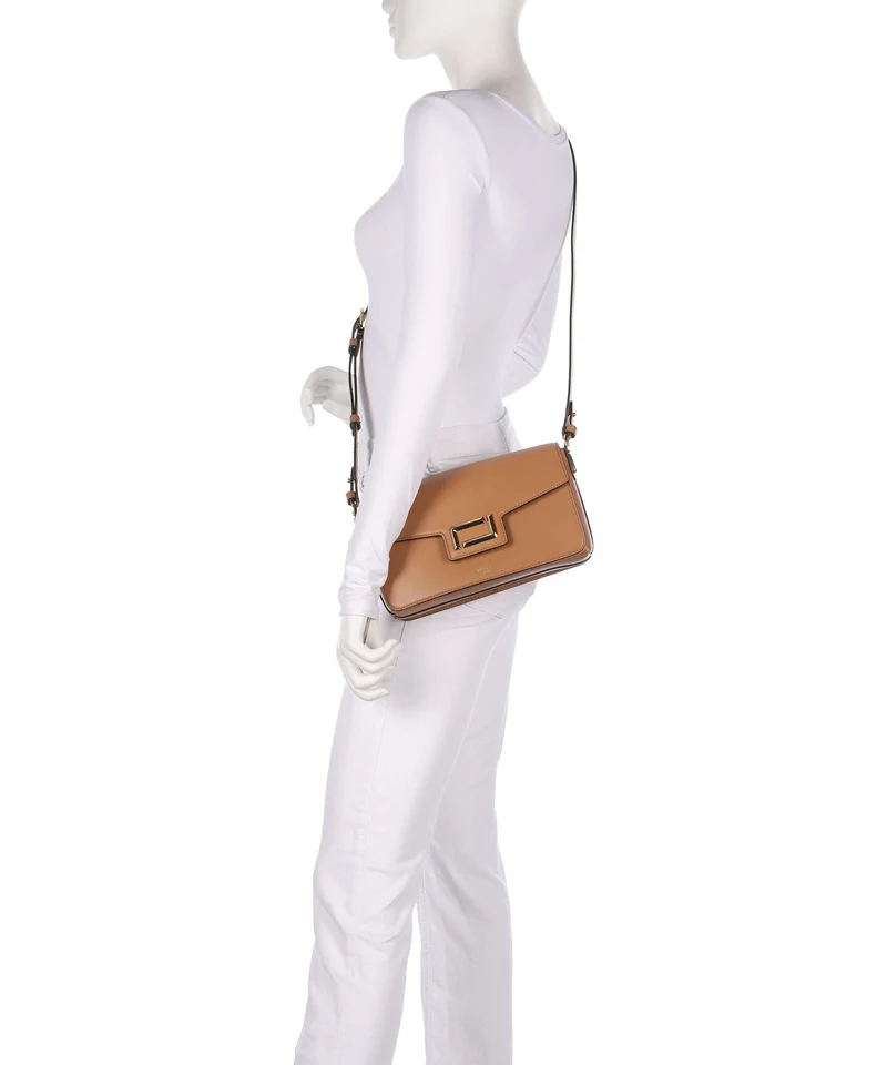 Lancel Angèle M Schultertasche camel