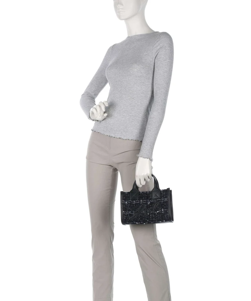 Karl Lagerfeld K/Skuare Small Handtasche dark navy/boucle