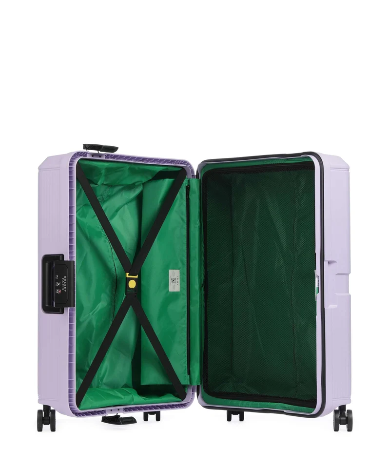 Delsey Paris x United Colors of Benetton CB Hard 4-Rollen Trolley lavender