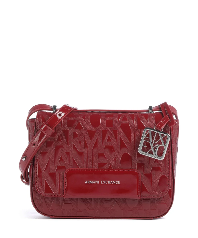 Armani Exchange Liz Patent Umhängetasche red dahlia