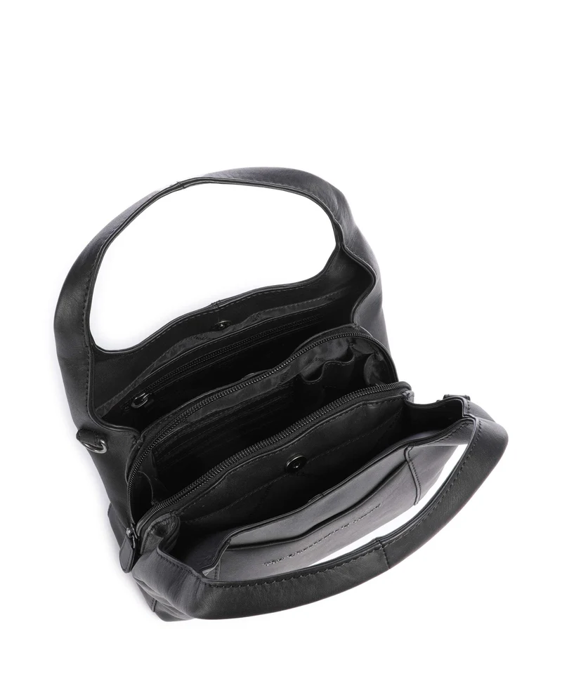 The Chesterfield Brand Wax Pull Up Cow Lunera Handtasche black