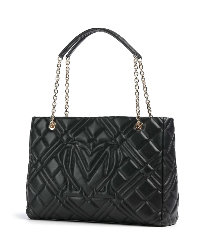 Love Moschino Quilted Shopper black