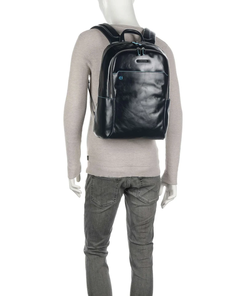 Piquadro Blue Square Laptop-Rucksack blu