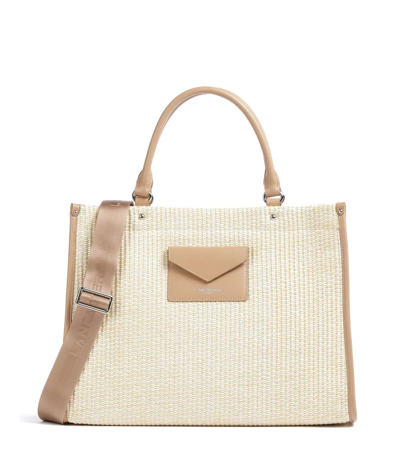 Lancaster Actual Osier Mini Handtasche beige