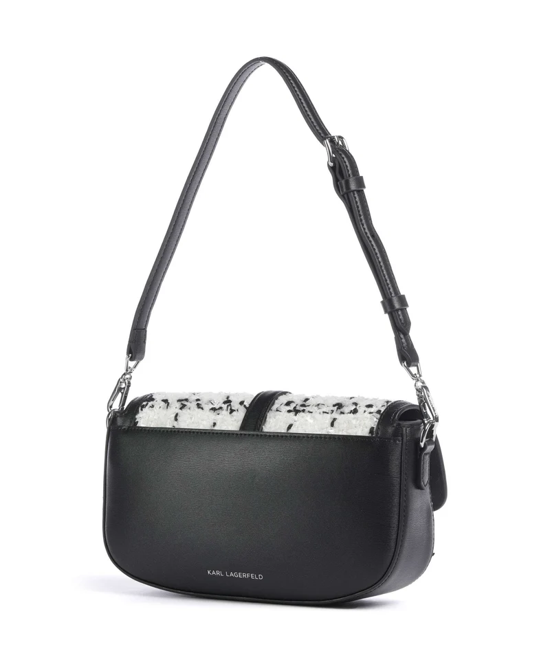Karl Lagerfeld K/Autograph Boucle Schultertasche black/white