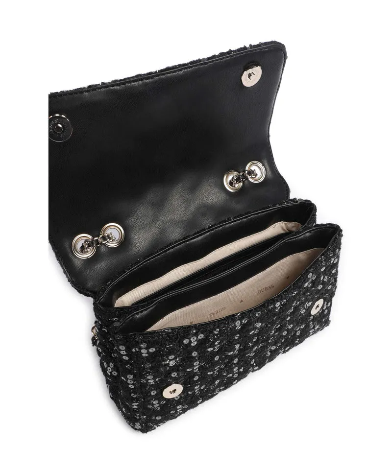 Guess Giully Schultertasche black/grey