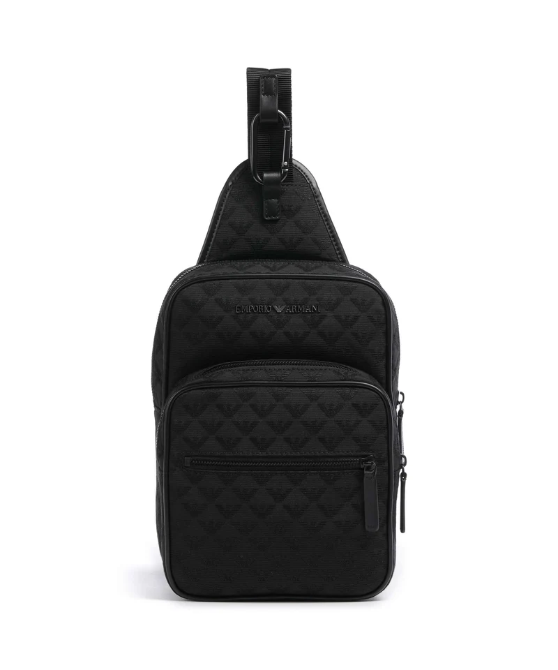 Emporio Armani Omnia Jacquard Slingbag black