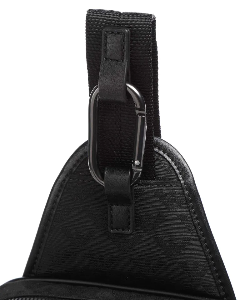 Emporio Armani Omnia Jacquard Slingbag black