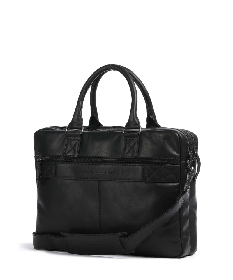 The Chesterfield Brand Wax Pull Up Cow Fabian Aktentasche black