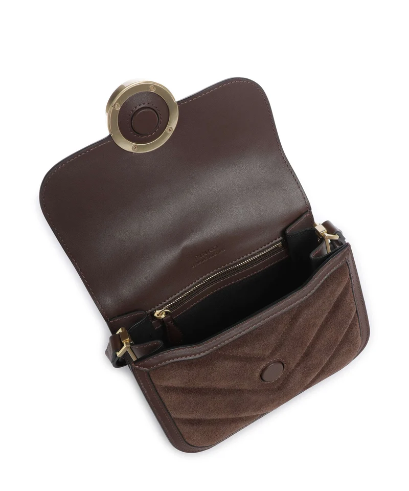 Pinko Love Box Umhängetasche marrone castano/matt gold