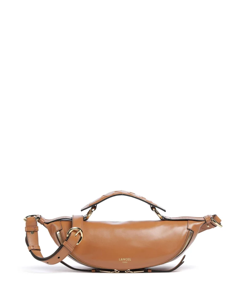 Lancel Origami S Umhängetasche camel