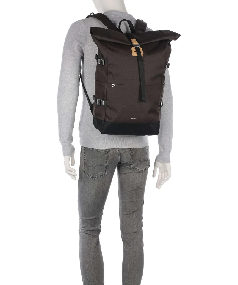 Sandqvist Icon L Rolltop Rucksack brown