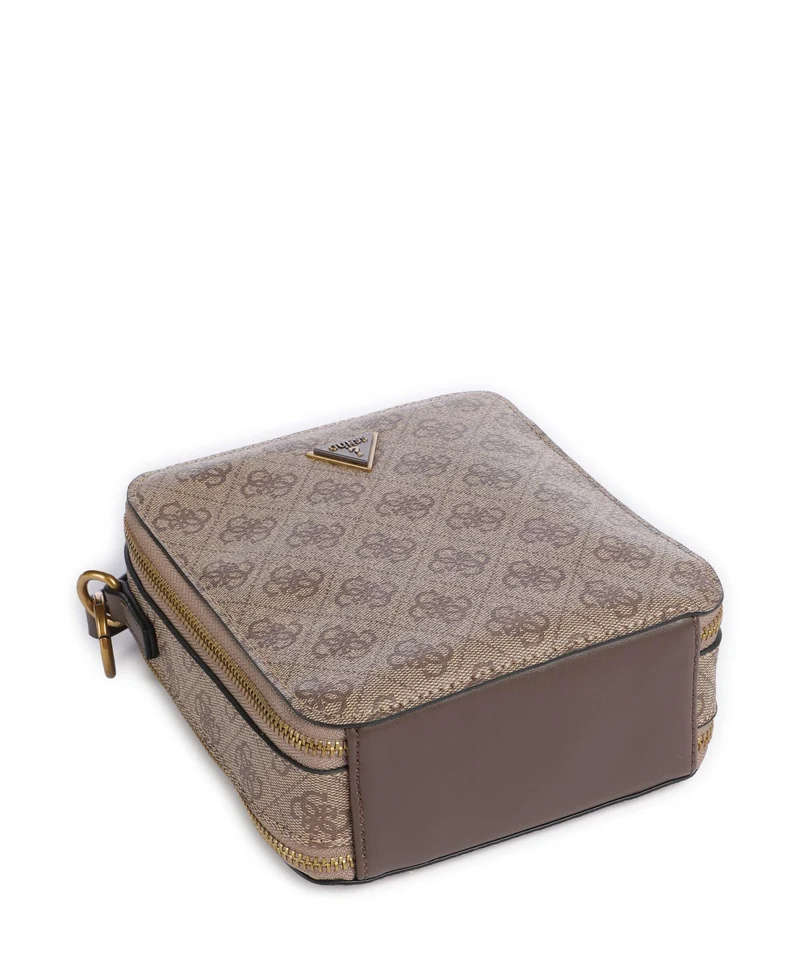 Guess Torino 4G Umhängetasche beige/brown