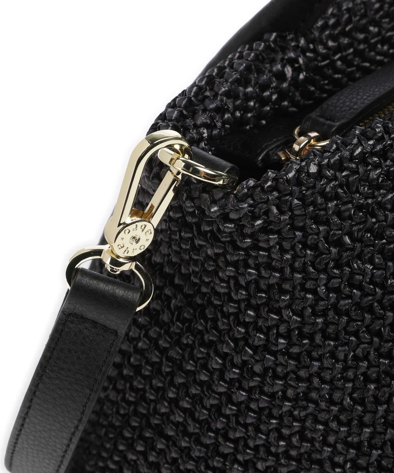 Abro Maglia Raffia Willow Handtasche black/gold
