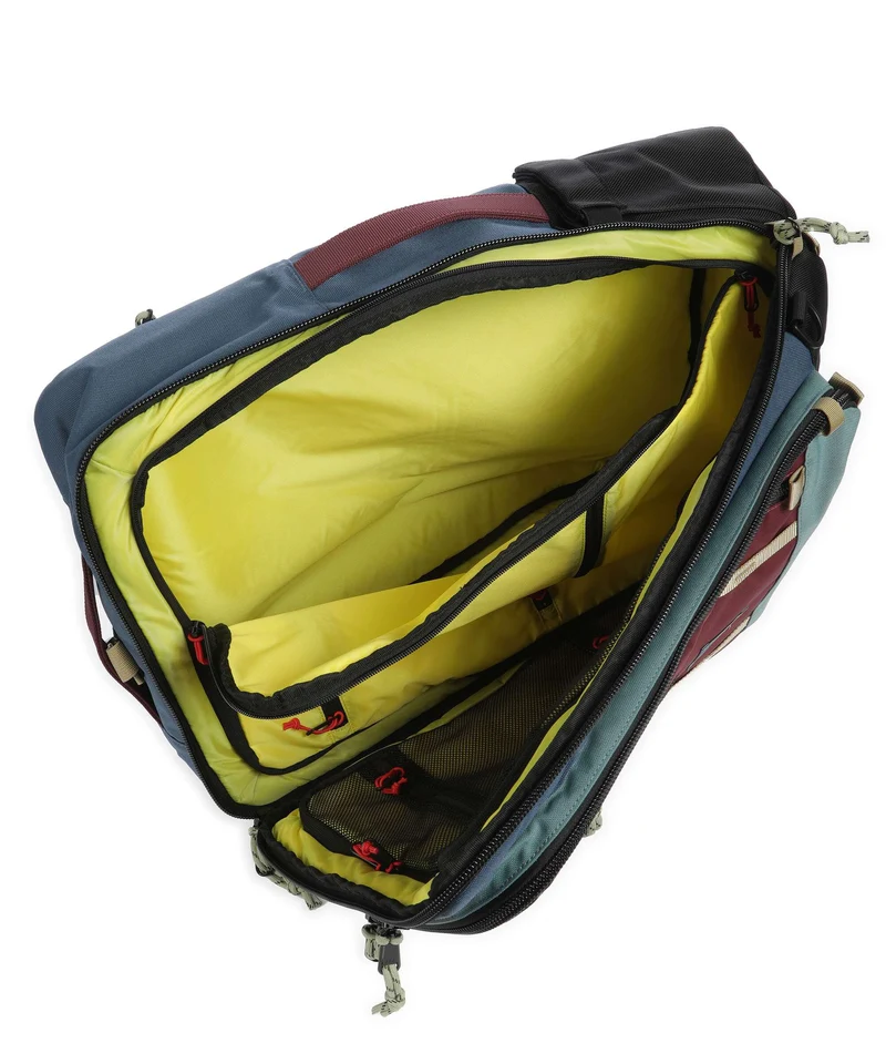 Topo Designs Global 40 Reiserucksack dark denim/burgundy