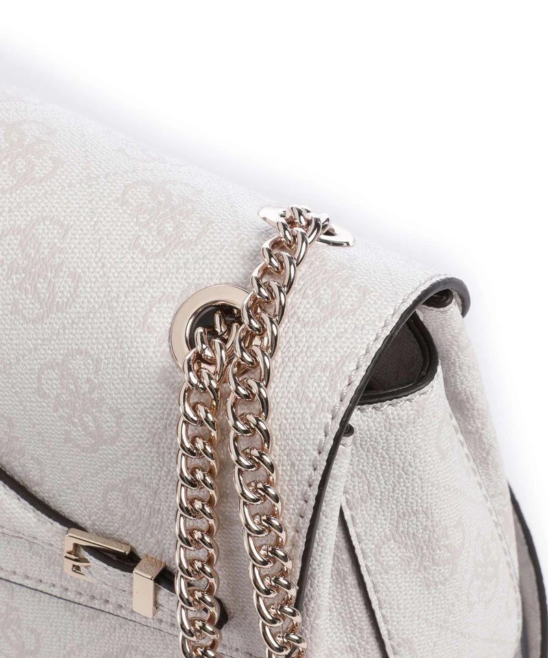 Guess Katya 4G Logo Schultertasche white logo