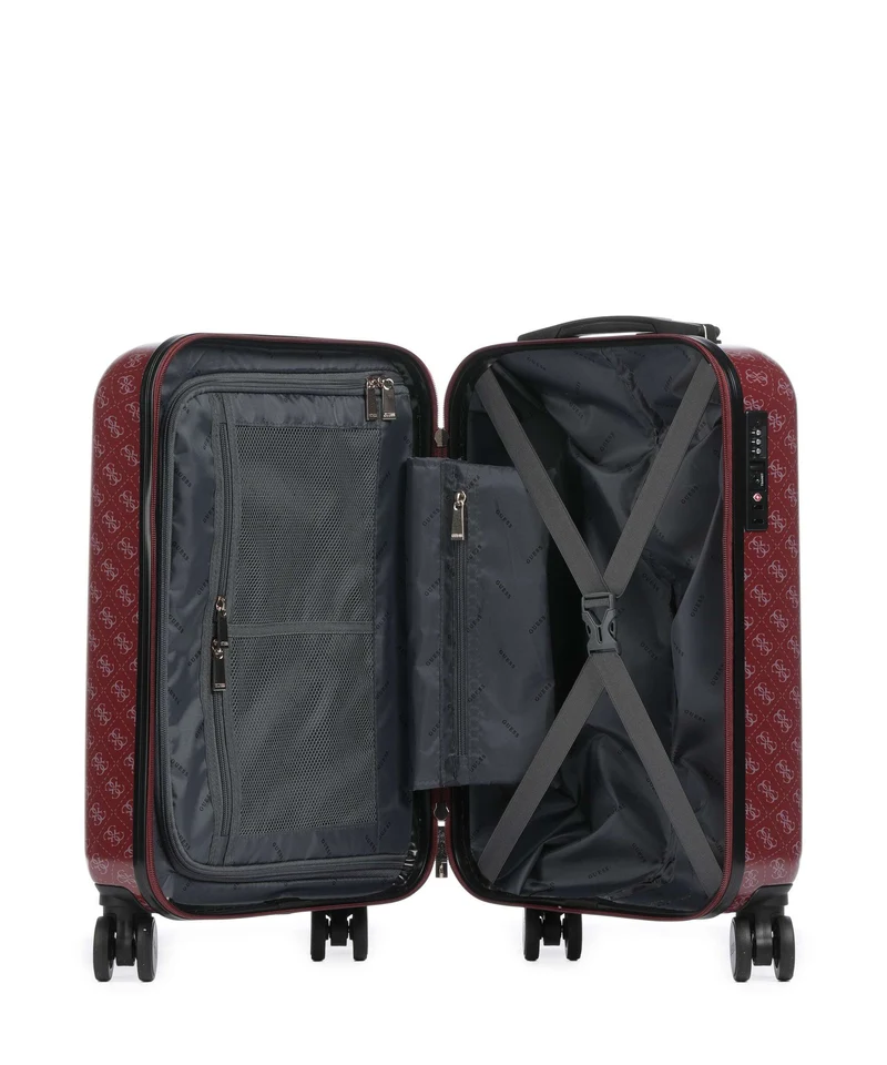 Guess Jesco 4-Rollen Trolley claret