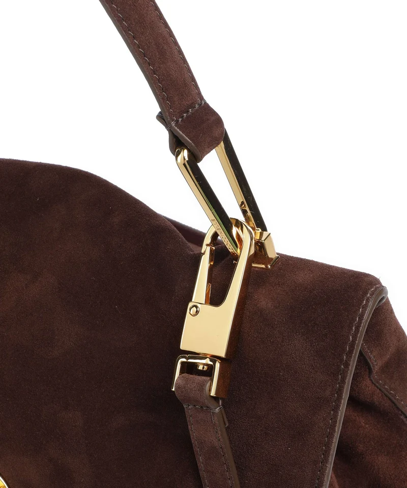 Coccinelle Liya Suede Handtasche brunette