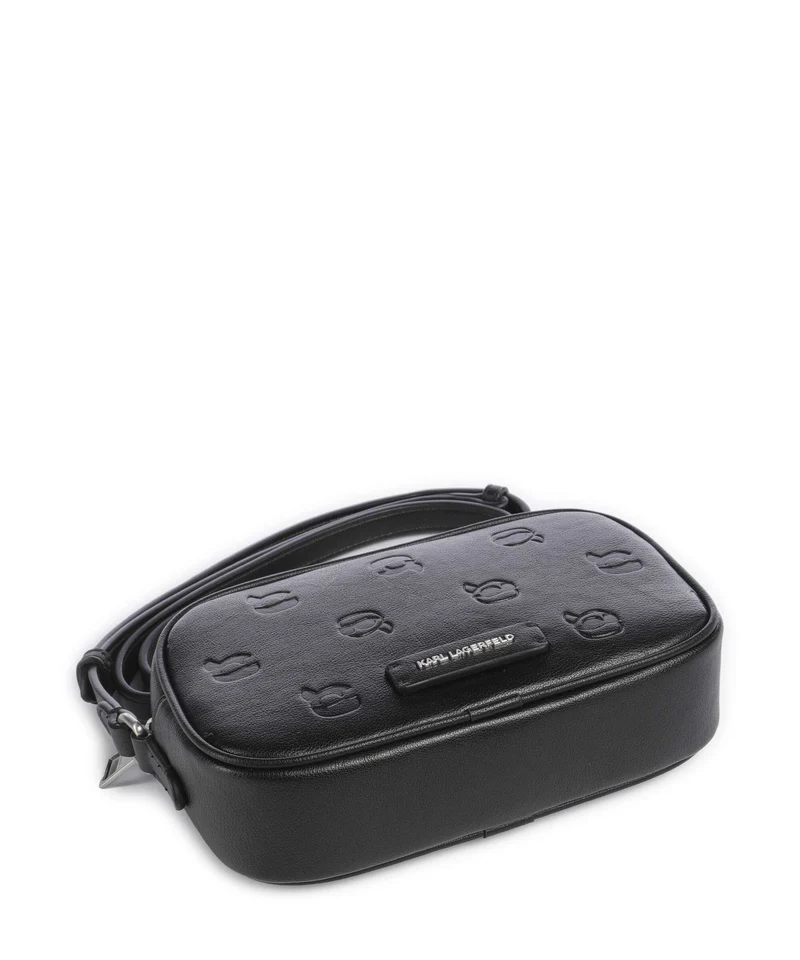 Karl Lagerfeld K/Ikon Monogram Umhängetasche tonal black