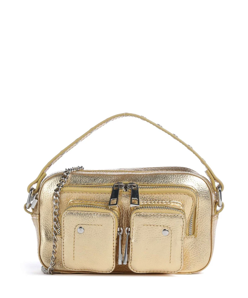 Núnoo Metallic Helena Umhängetasche light gold