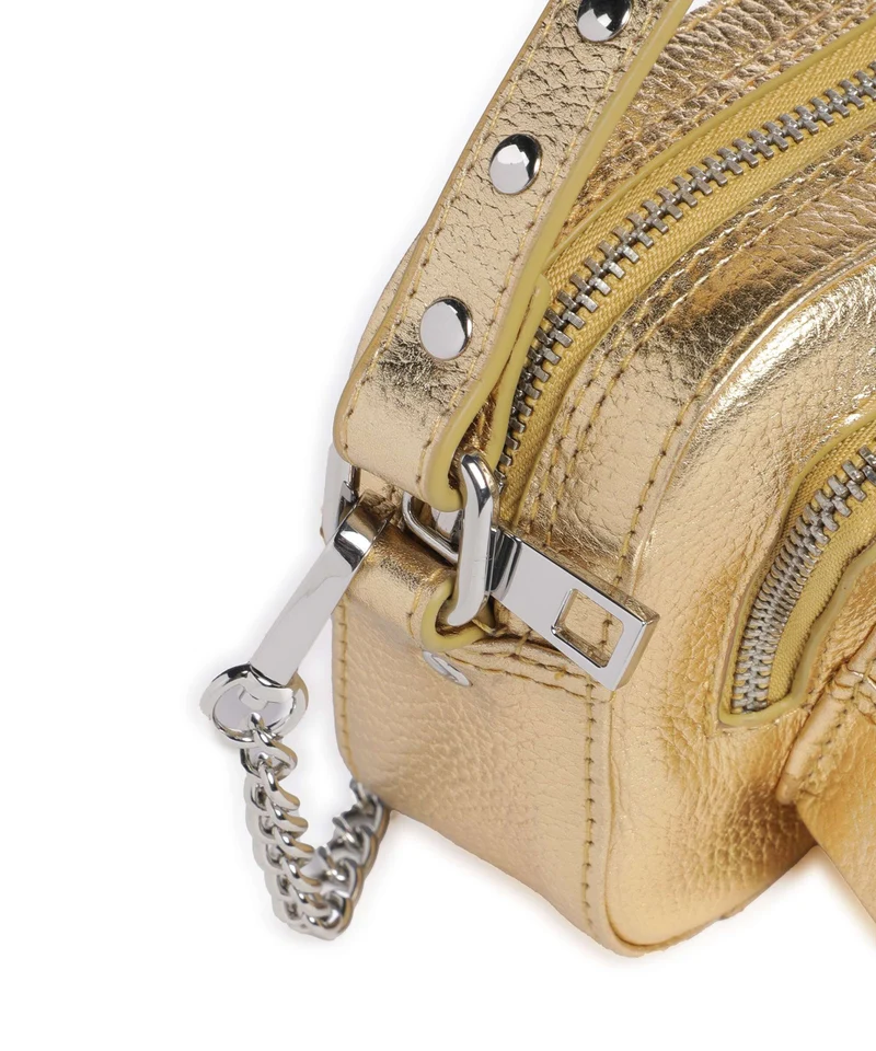 Núnoo Metallic Helena Umhängetasche light gold