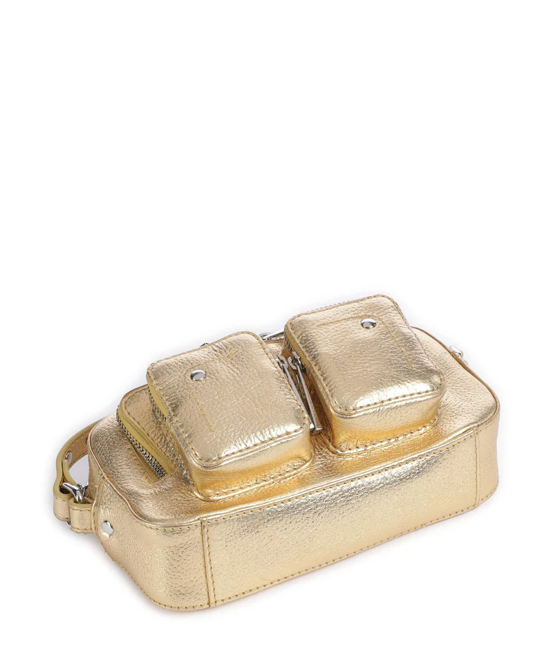 Núnoo Metallic Helena Umhängetasche light gold