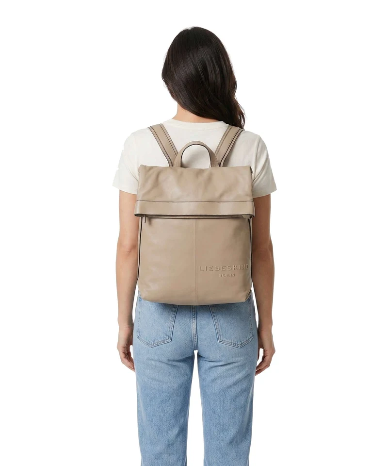 Liebeskind Elvira Sheep Natural L Rolltop Rucksack stone