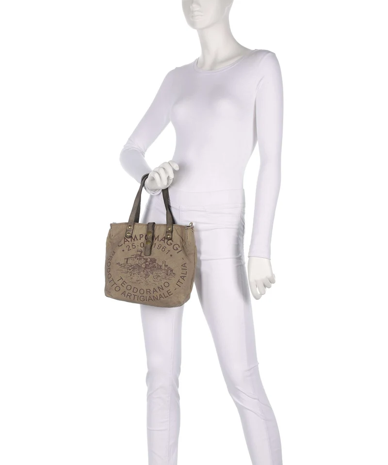 Campomaggi Handtasche beige/cement moro