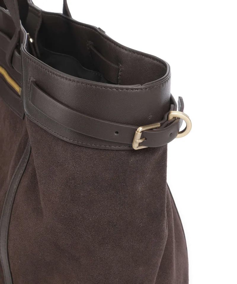Les Visionnaires Felicia Cozy Shopper chocolate brown