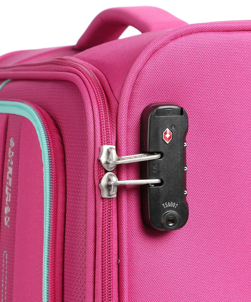 American Tourister Sea Seeker 4-Rollen Trolley deep fuchsia