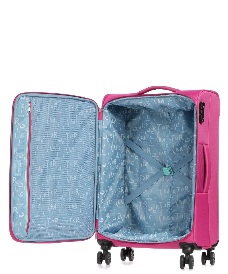 American Tourister Sea Seeker 4-Rollen Trolley deep fuchsia