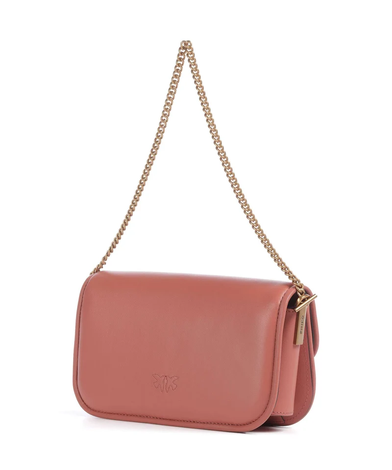 Pinko Love Box Horizontal Schultertasche marrone aragona/antique gold