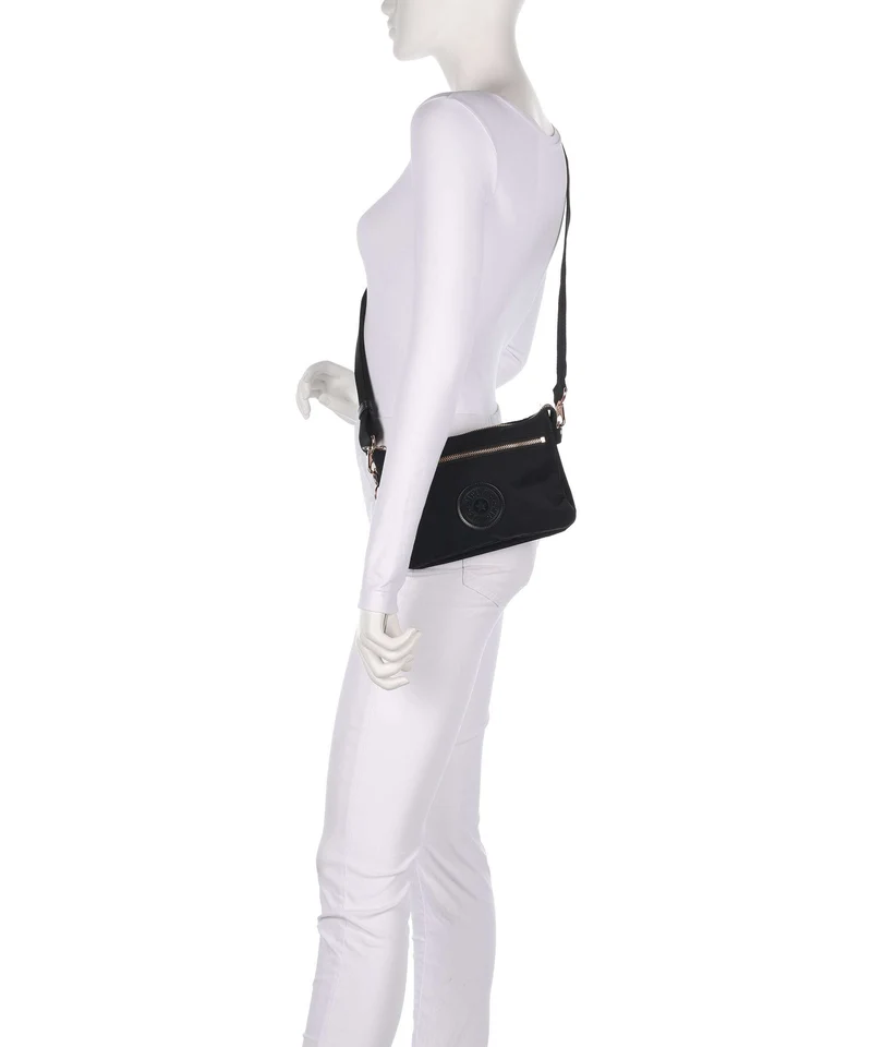Kipling Charm Riri Zip Umhängetasche black rose spice