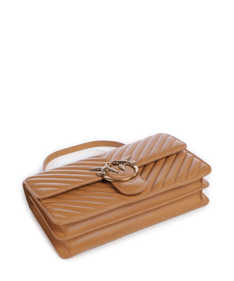 Pinko Love One Classic Schultertasche torrone/antique gold