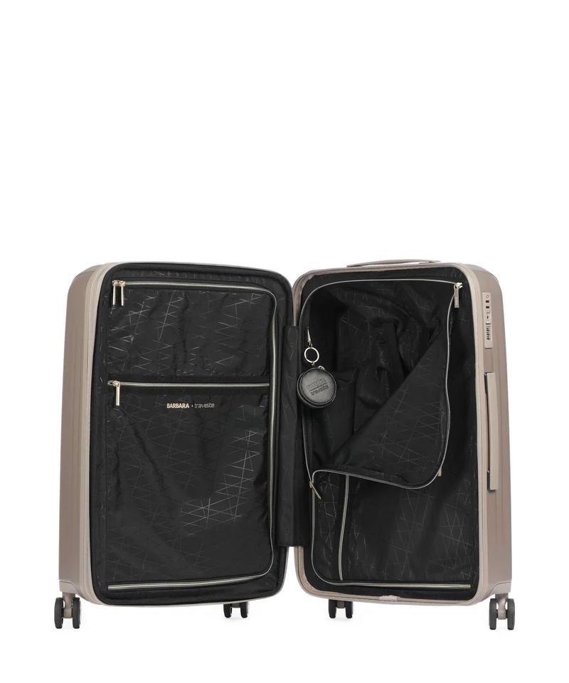 Travelite Barbara Novelty 4-Rollen Trolley satin nude