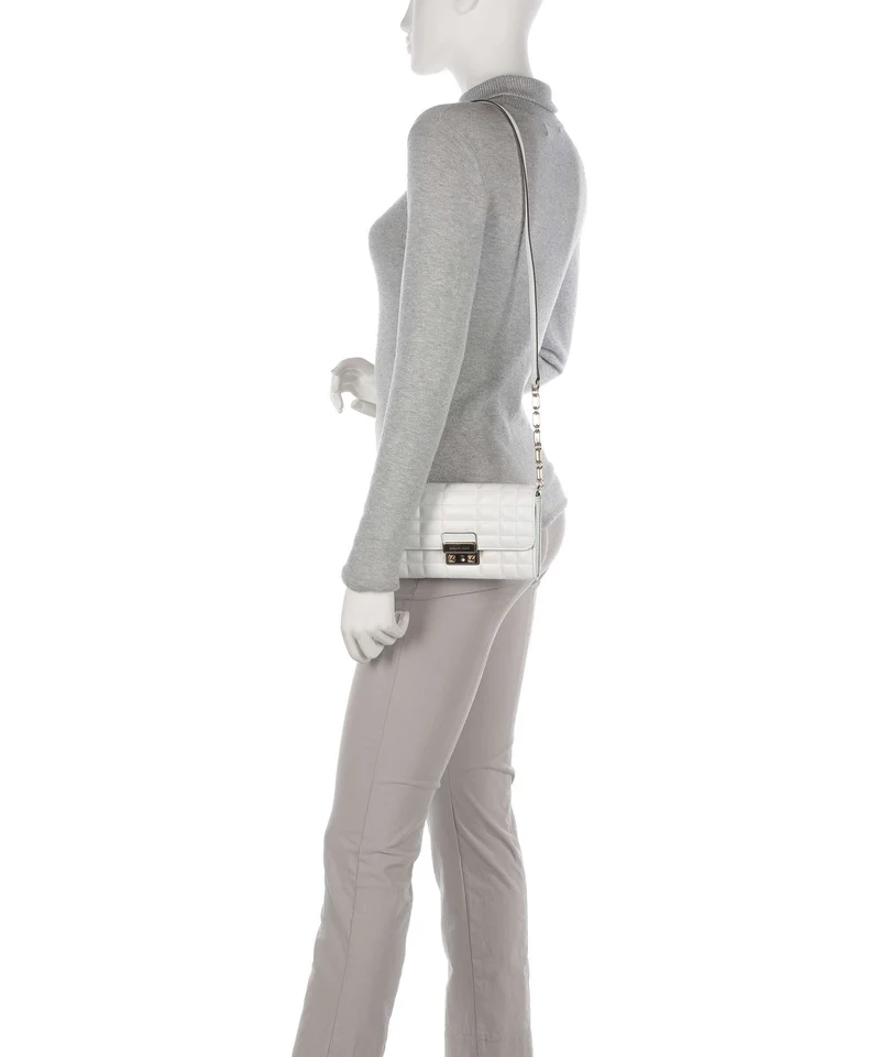 Michael Kors Tribeca Umhängetasche optic white