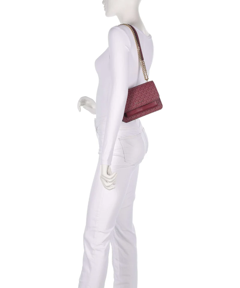 Michael Kors Claire Small Schultertasche mulberry