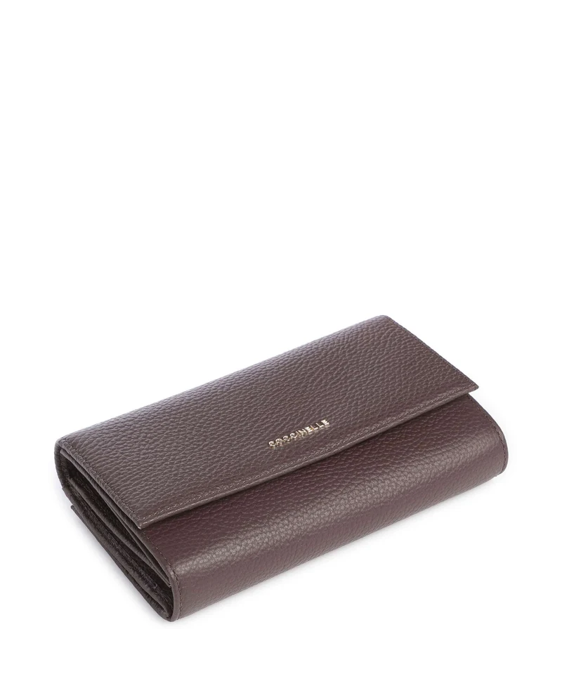 Coccinelle Metallic Soft Geldbörse brunette