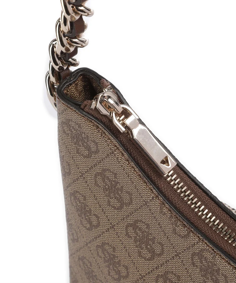 Guess Izzy Schultertasche latte logo/brown